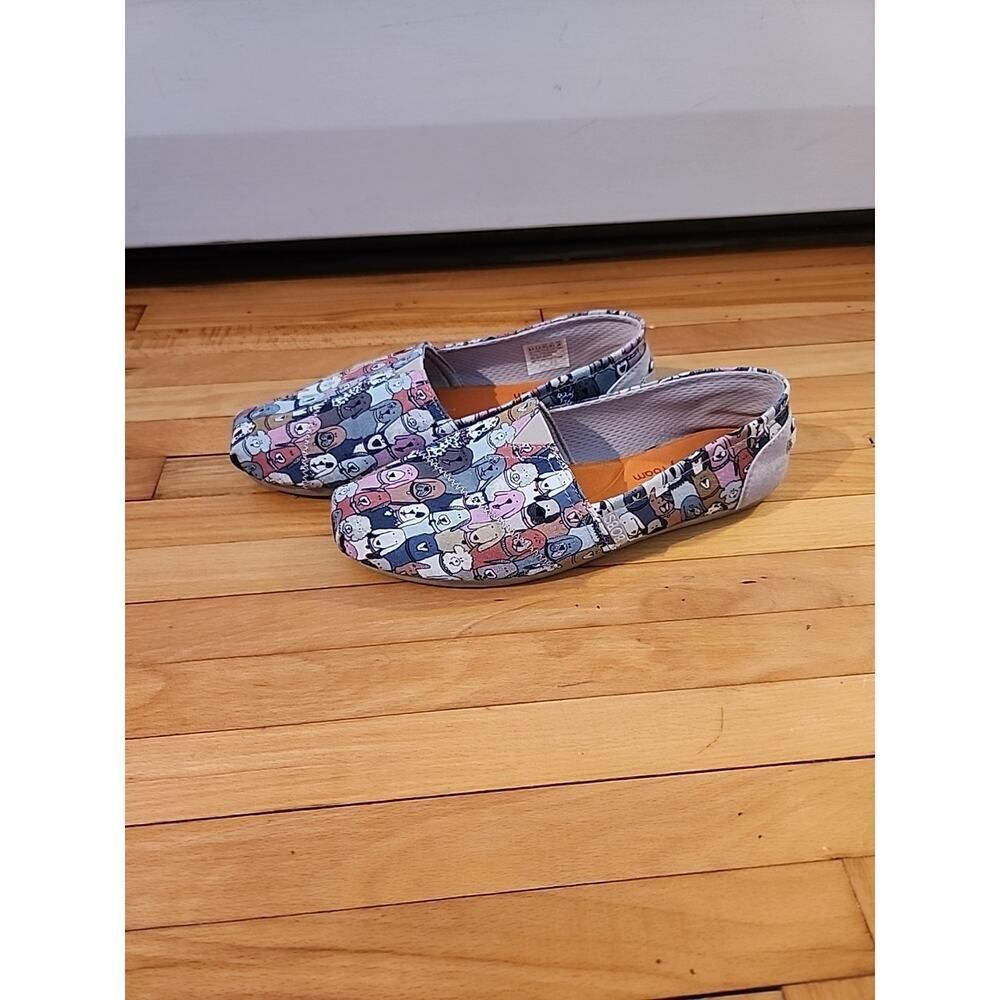 BOBS From Sketchers Memory Foam Slip On Shoes Dog Lovers Women’s 8